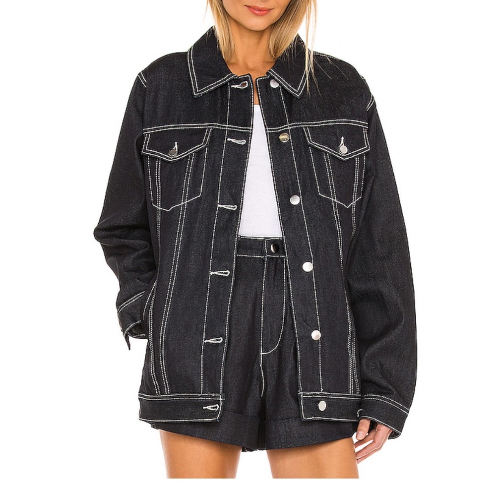 WeWoreWhat Boyfriend Jacket With Faux Fur - Picture 2 of 8